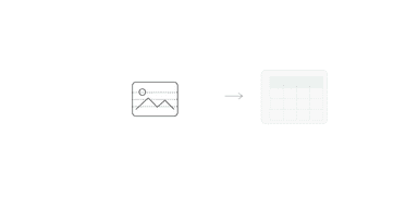 CSV rows turning into a clean table image