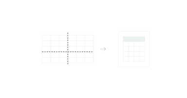 A spreadsheet cut by page break lines, then fitted onto one page