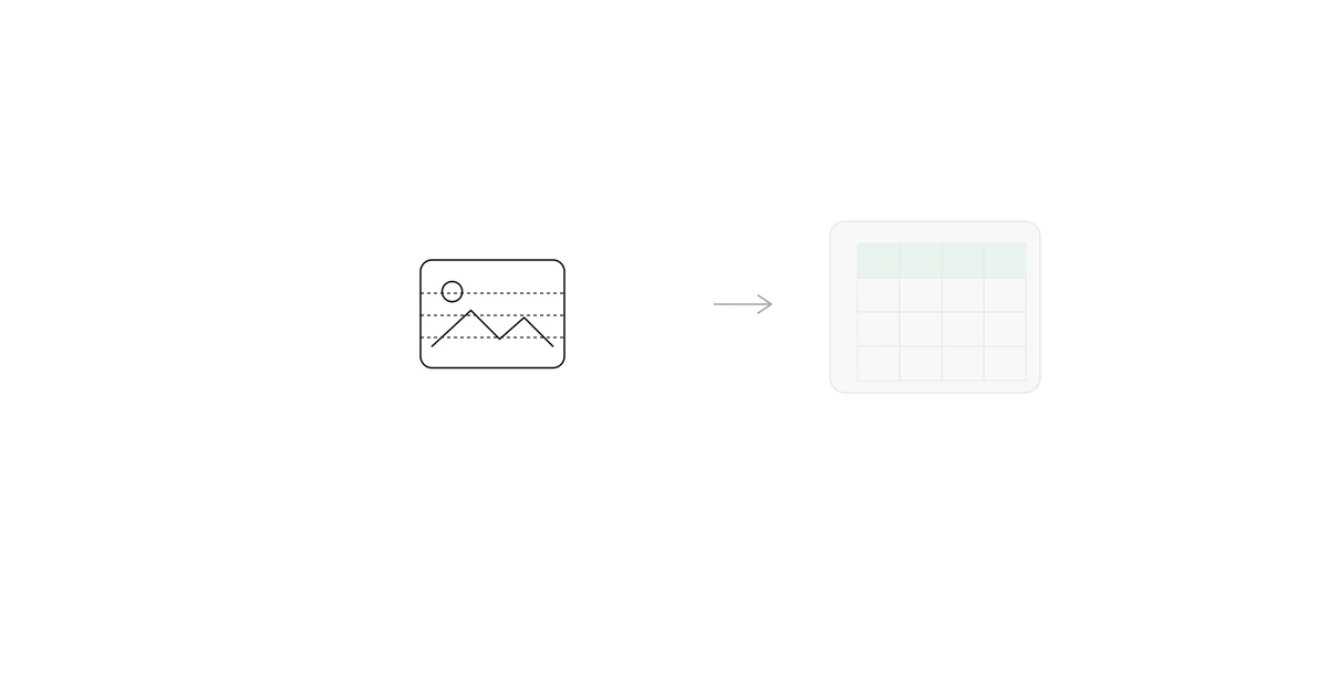 CSV rows turning into a clean table image